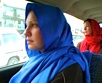 Susan Retik and Patti Quigley riding in a car